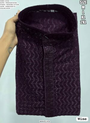 Presenting The Most Stylish Embroidered Premium Rayon Kurta With Pajama For Men