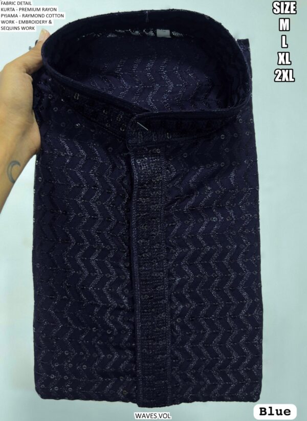 Presenting The Most Stylish Embroidered Premium Rayon Kurta With Pajama For Men