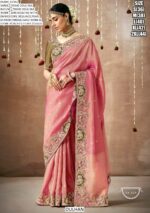Make A Graceful Bridal Statement With This Tissue Dola Silk Saree With Designer Blouse