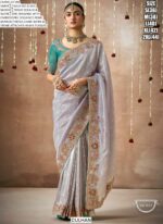 Make A Graceful Bridal Statement With This Tissue Dola Silk Saree With Designer Blouse