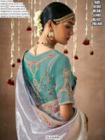 Make A Graceful Bridal Statement With This Tissue Dola Silk Saree With Designer Blouse