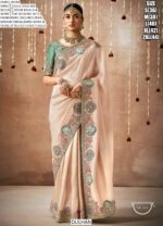 Make A Graceful Bridal Statement With This Tissue Dola Silk Saree With Designer Blouse