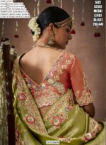 Make A Graceful Bridal Statement With This Tissue Dola Silk Saree With Designer Blouse