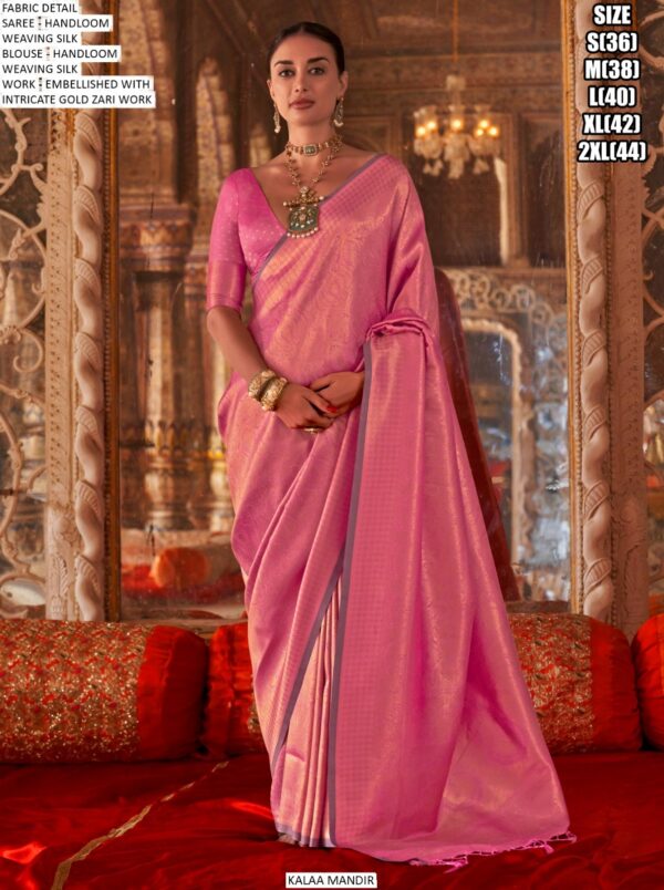 Elevate Your Event Style With The Stunning Designer Handloom Weaving Silk Sarees