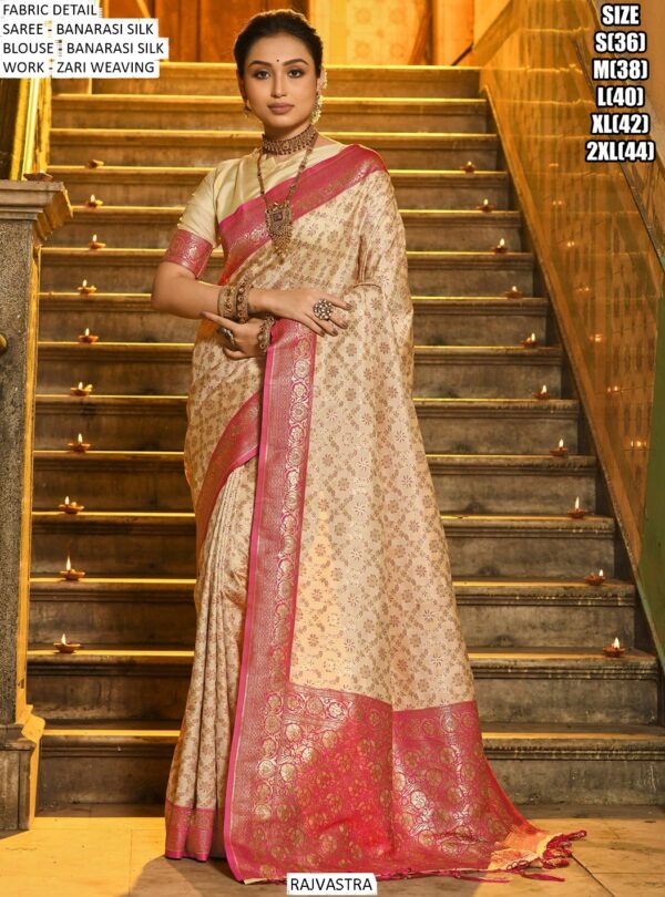 Shop Online, Beautiful And Splendid Designer Banarasi Silk Weaving Sarees