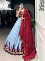 Twirling Through In Navratri Nights With Unique And Stylish Dola Silk Lehenga Choli