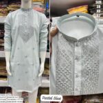 Functions Wear Men's Premium Silk Kurta Pajama With Beautiful Embroidery Work