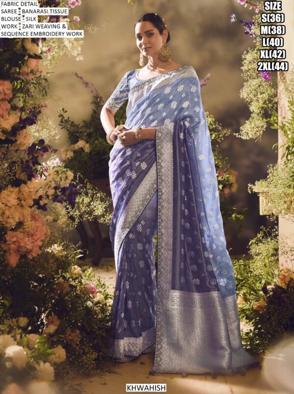 Be The Epitome Of Grace And Sophistication With This Heavy Zari Weaving Banarasi Sarees