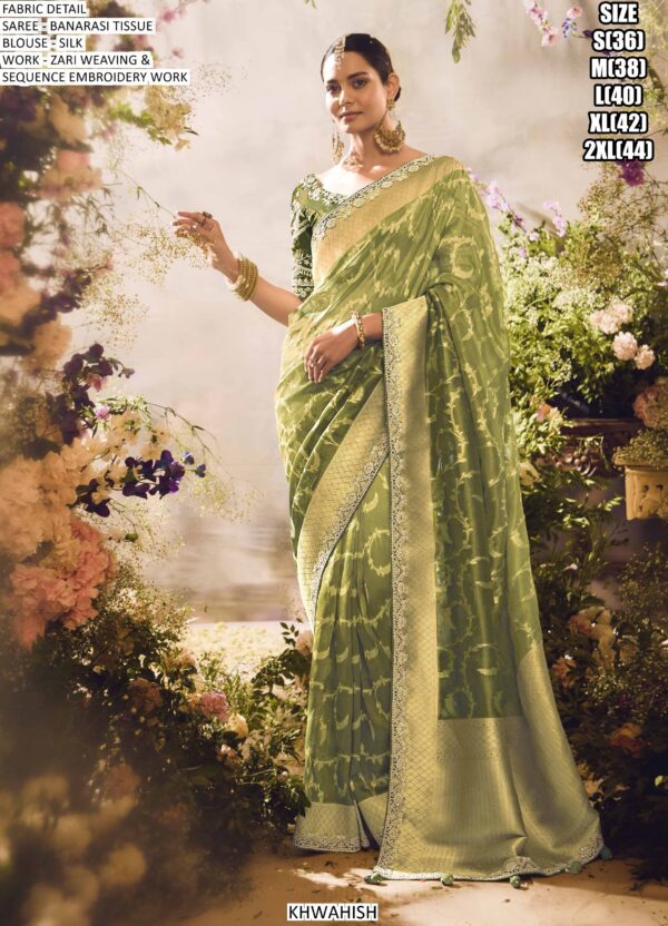 Be The Epitome Of Grace And Sophistication With This Heavy Zari Weaving Banarasi Sarees