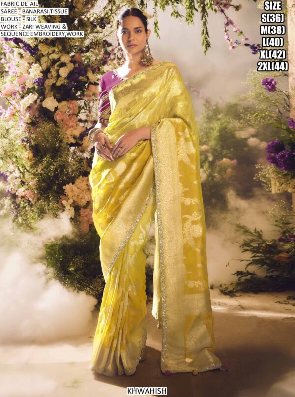 Be The Epitome Of Grace And Sophistication With This Heavy Zari Weaving Banarasi Sarees