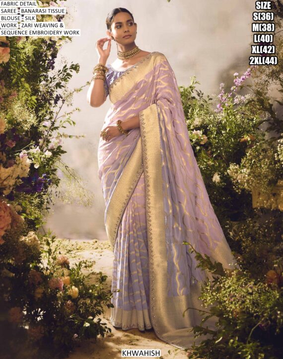 Be The Epitome Of Grace And Sophistication With This Heavy Zari Weaving Banarasi Sarees
