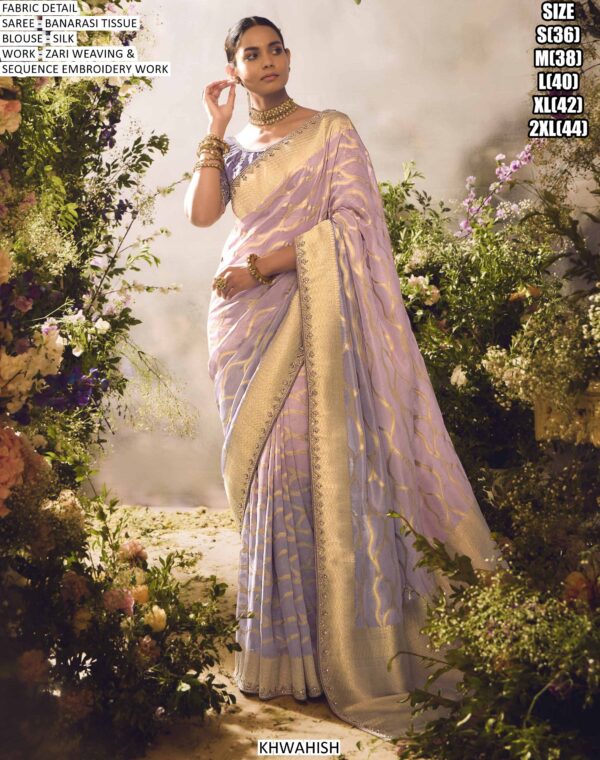 Be The Epitome Of Grace And Sophistication With This Heavy Zari Weaving Banarasi Sarees
