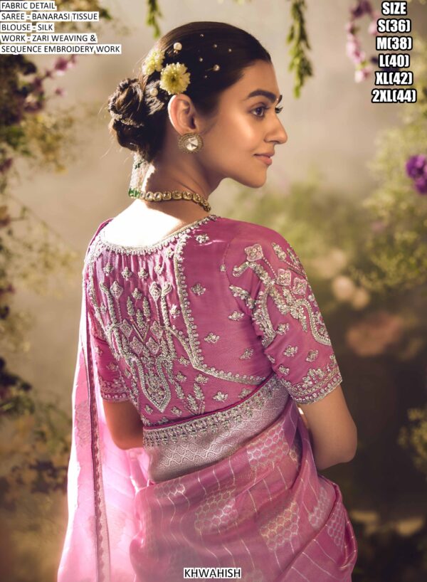 Be The Epitome Of Grace And Sophistication With This Heavy Zari Weaving Banarasi Sarees