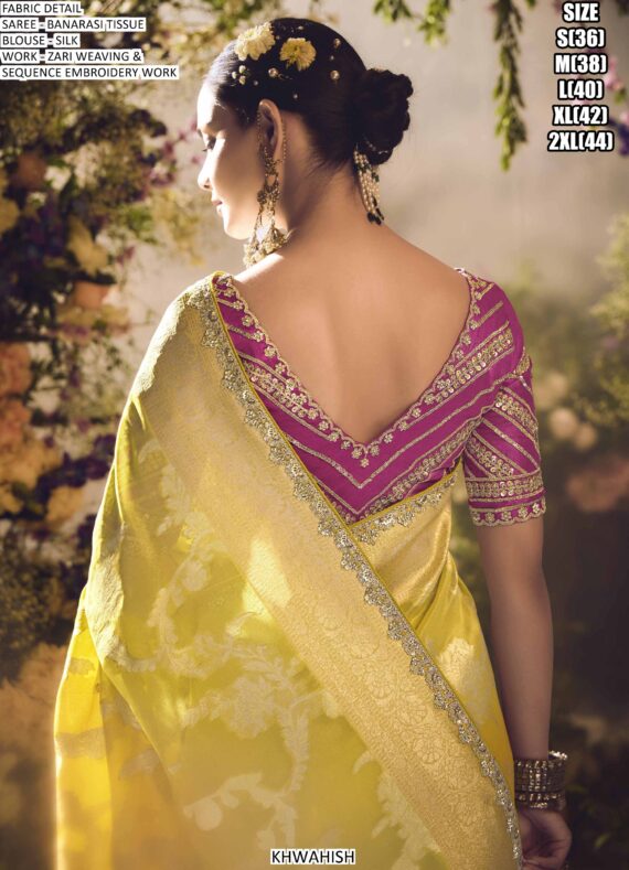 Be The Epitome Of Grace And Sophistication With This Heavy Zari Weaving Banarasi Sarees