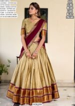 Weaving Work Paithani Concept Cotton Silk Lehenga Choli In Four Colours!