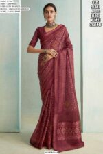 Festive Wear Digital Printed Rich Pallu Handloom Weaving Saree With Blouse