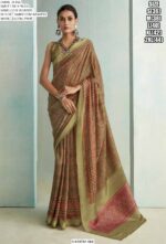 Festive Wear Digital Printed Rich Pallu Handloom Weaving Saree With Blouse