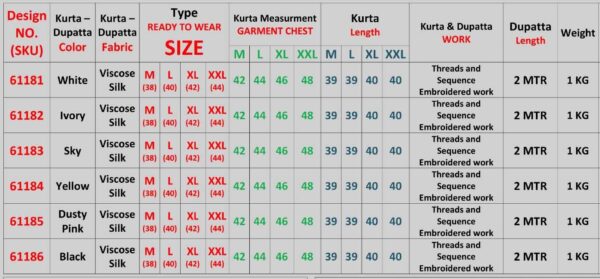 Viscose Silk Embroidery Designer Readymade Wedding Wear Kurta With Dupatta