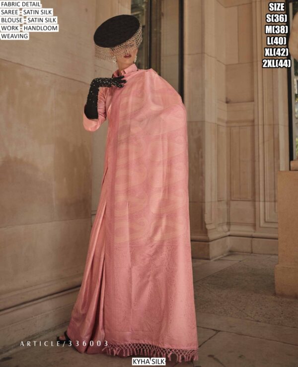 Buy Now! Party Wear Satin Silk With Self Handloom Weaving Saree Collection 2025