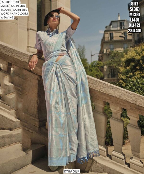 Buy Now! Party Wear Satin Silk With Self Handloom Weaving Saree Collection 2025