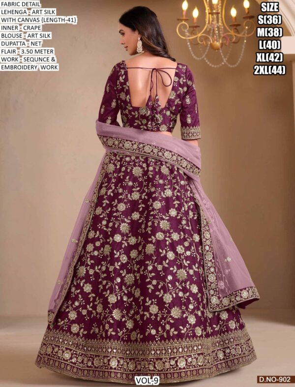 We Are Launching A Wedding Wear Art Silk Designer Bridal Lehenga Choli