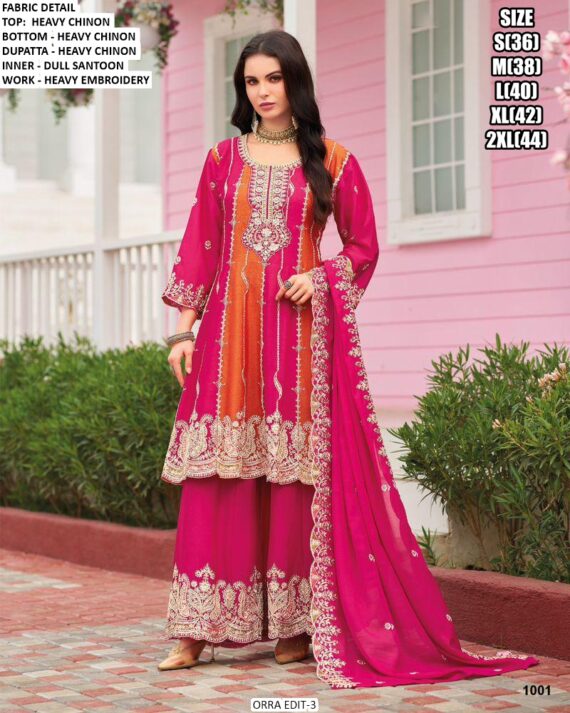 Ethnic Wear New Catalogue Orra Edit-3 Designer Heavy Chinon Upcoming Festival Special Salwar Suits