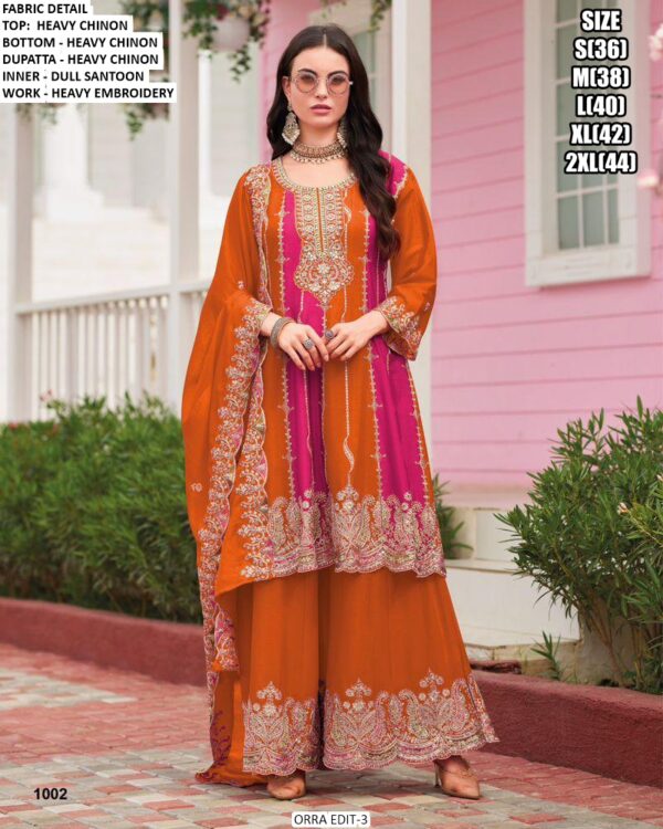 Ethnic Wear New Catalogue Orra Edit-3 Designer Heavy Chinon Upcoming Festival Special Salwar Suits