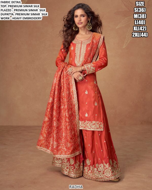 Presents This Latest Partywear Premium Simar Silk Ready To Wear Salwar Kameez