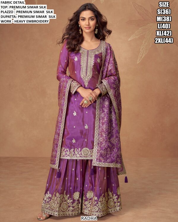 Presents This Latest Partywear Premium Simar Silk Ready To Wear Salwar Kameez
