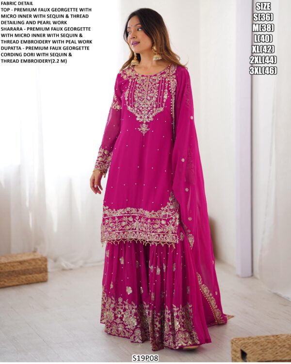 Make An Ultimate Classic Beauty With This Designer Faux Georgette Salwar Suits