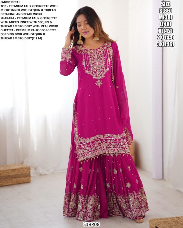 Make An Ultimate Classic Beauty With This Designer Faux Georgette Salwar Suits