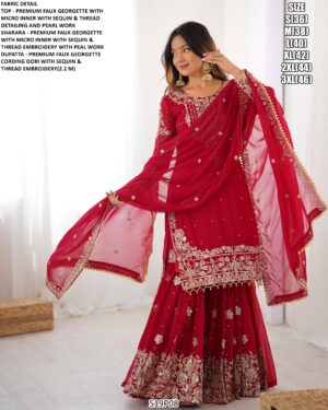 Make An Ultimate Classic Beauty With This Designer Faux Georgette Salwar Suits