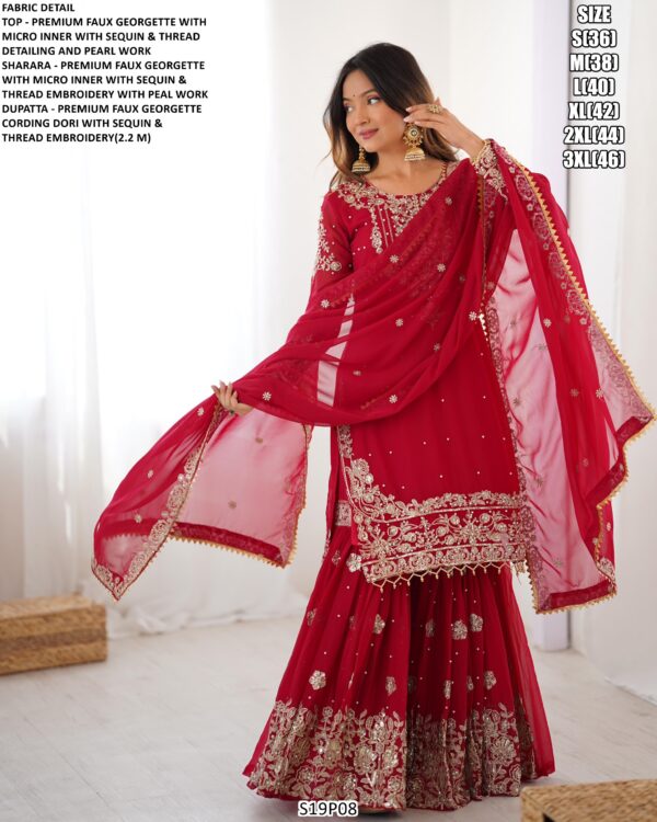Make An Ultimate Classic Beauty With This Designer Faux Georgette Salwar Suits