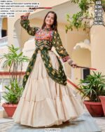 Traditional Cotton Lehenga With Gamthi Work Stylish Top Dandiya Nights Special