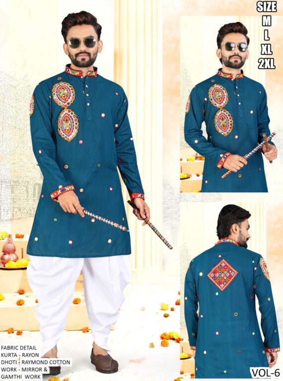 Get Ready For Navratri With Our Stunning Collection Of Men's Navratri Kurta With Dhoti!