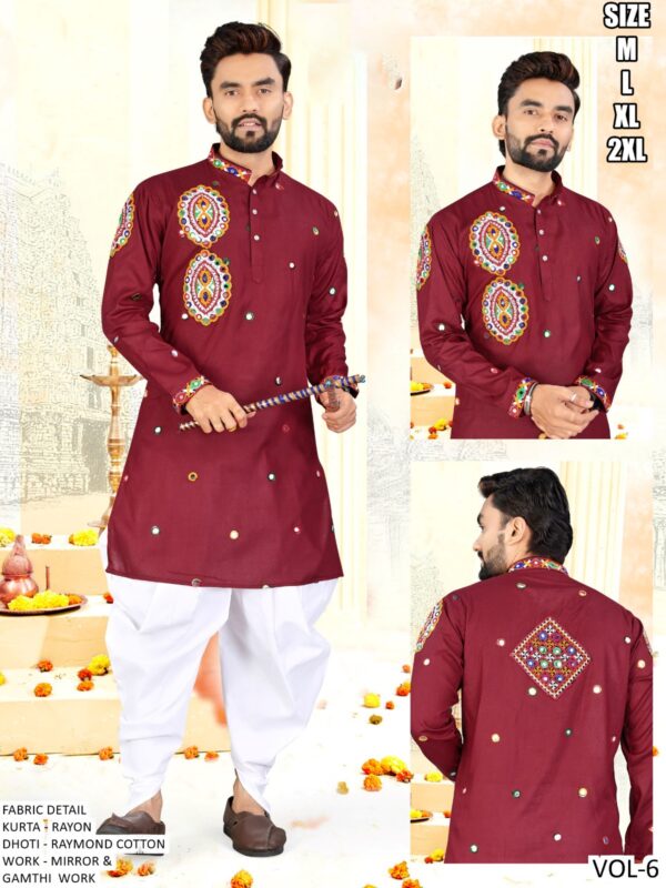 Get Ready For Navratri With Our Stunning Collection Of Men's Navratri Kurta With Dhoti!