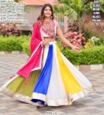 Give Yourself Quintessential Look In Navratri By Wearing This Gamthi Work Lehenga Choli