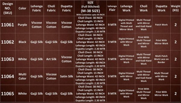 Be A Stunner In This Navratri Dressed Up With Our Latest Gamthi Chaniya Choli