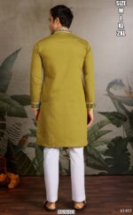 Functions Wear Men's Embroidery Designer Readymade Only Kurtas In Viscose Silk