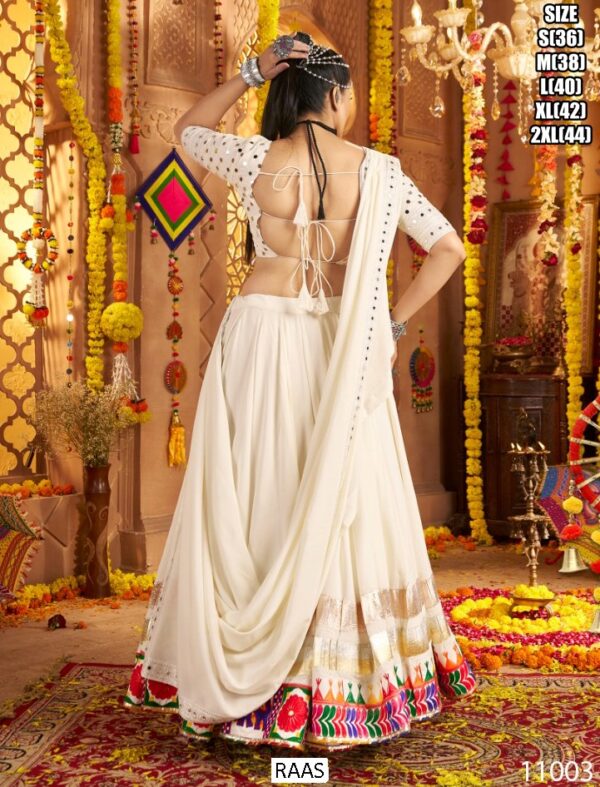 Glow This Navratri In A Multicolour Thread Embroidered Viscose Rayon Lehenga Set