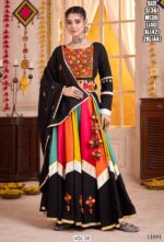 The Multi-Colour Viscose Cotton Gamthi Chaniya Choli For Garba Nights