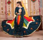 The Multi-Colour Viscose Cotton Gamthi Chaniya Choli For Garba Nights