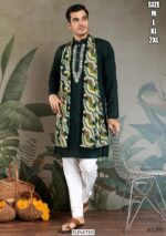 Festival Men’s Wear Pure Viscose Zari Weaving Kurta And Dupatta Collection