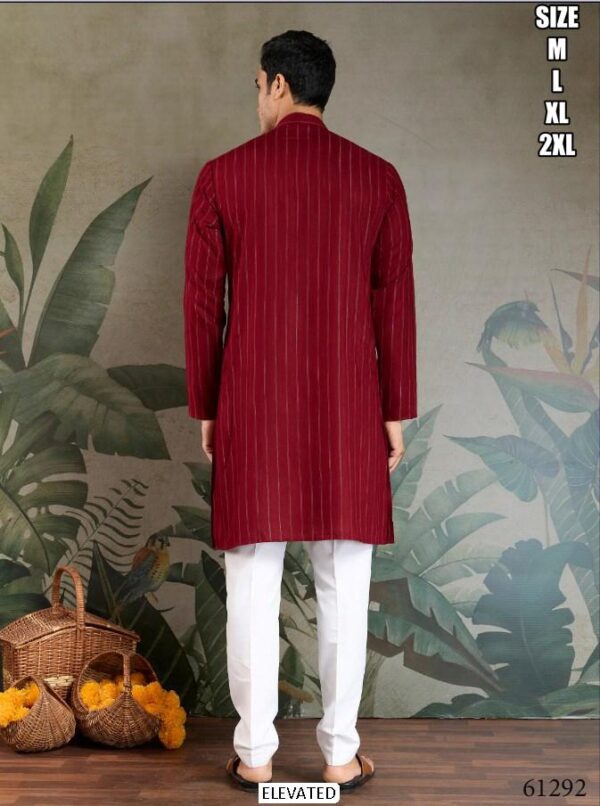 Festival Men’s Wear Pure Viscose Zari Weaving Kurta And Dupatta Collection