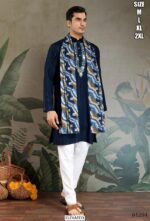 Festival Men’s Wear Pure Viscose Zari Weaving Kurta And Dupatta Collection