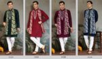 Festival Men’s Wear Pure Viscose Zari Weaving Kurta And Dupatta Collection