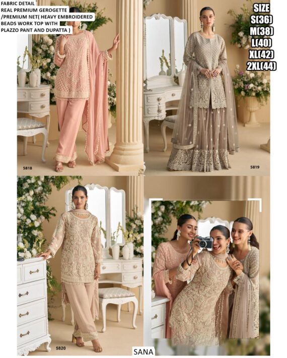 Presenting Beautiful Collection Of Georgette Readymade Exclusive Plazo Style Salwar Suits