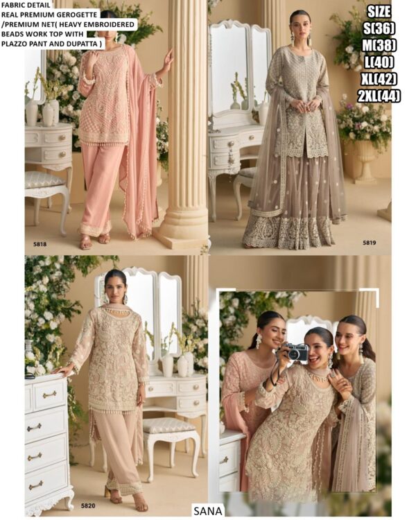 Presenting Beautiful Collection Of Georgette Readymade Exclusive Plazo Style Salwar Suits