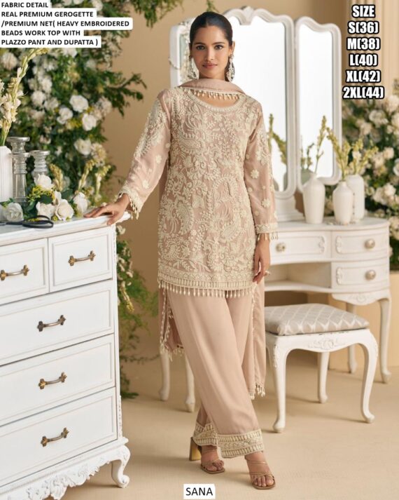 Presenting Beautiful Collection Of Georgette Readymade Exclusive Plazo Style Salwar Suits