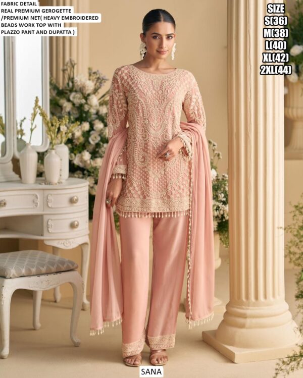 Presenting Beautiful Collection Of Georgette Readymade Exclusive Plazo Style Salwar Suits